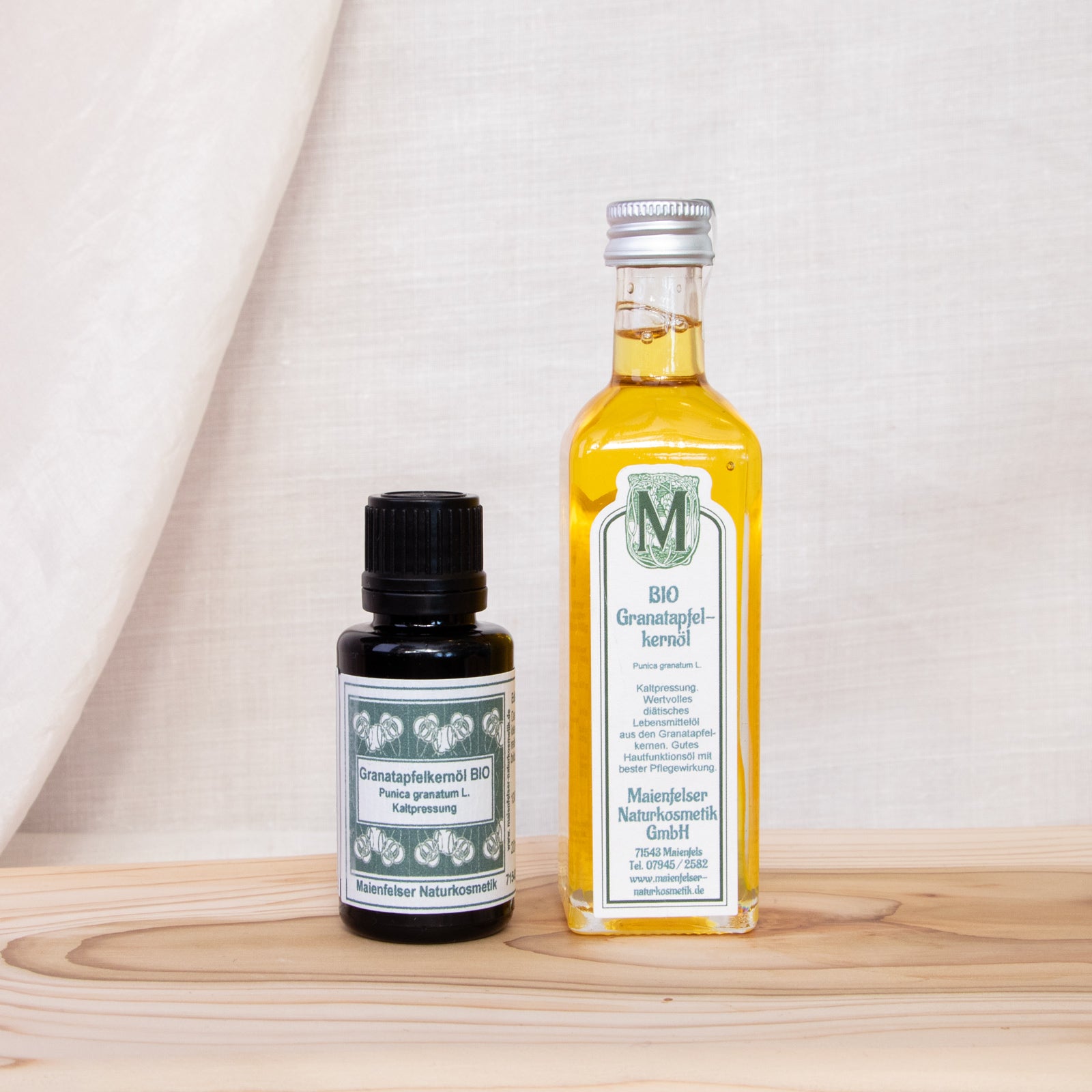 Pure pressed pomegranate seed oil organic