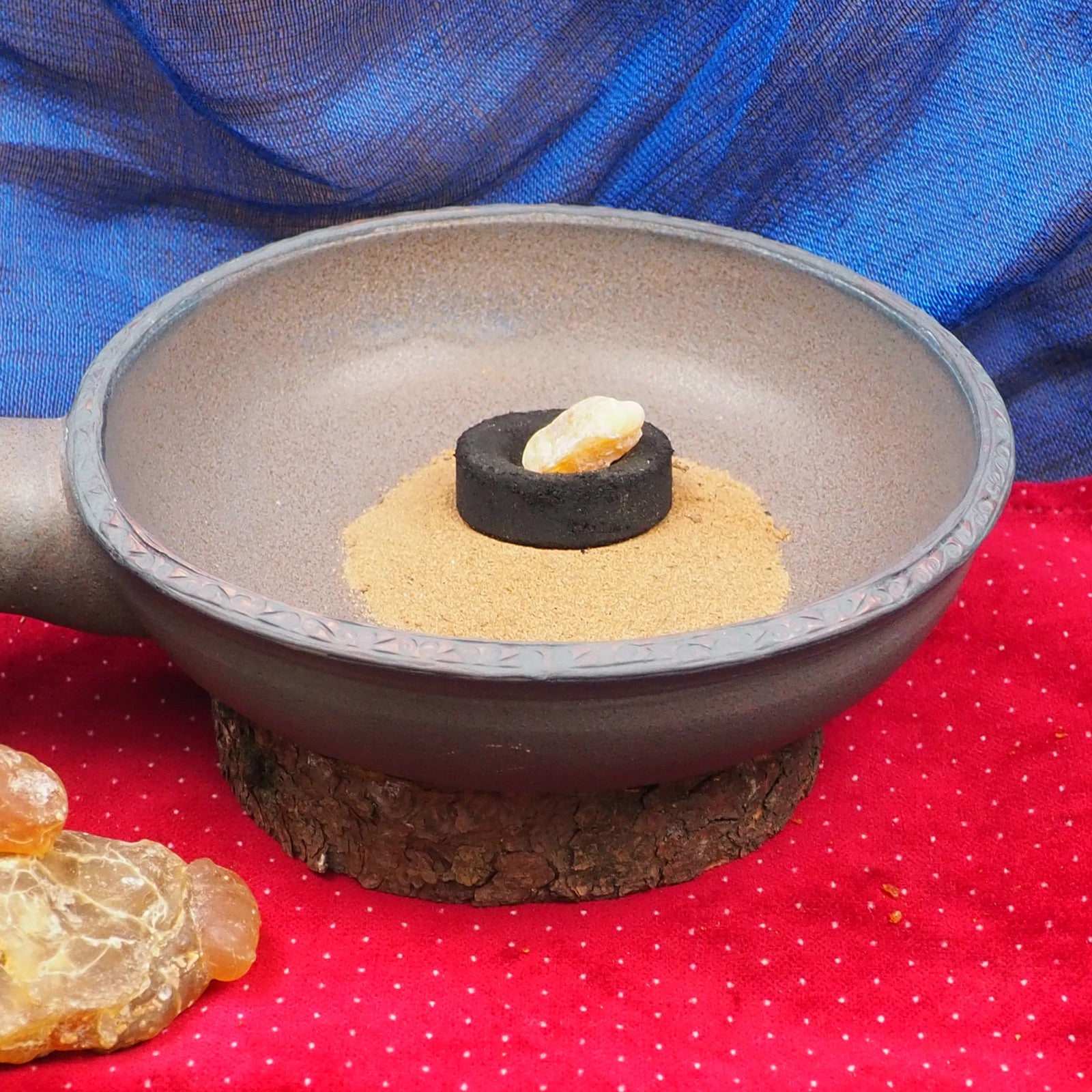 Räucherpfanne Ton (handgefertigt)